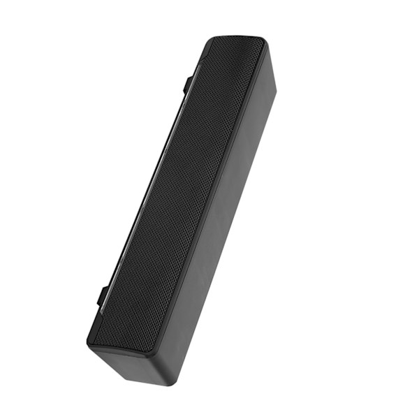 USB-ansluten stereoljud soundbar musikspelare bas surroundljudlåda 3,5 mm ingång för PC-mobiltelefoner (svart)