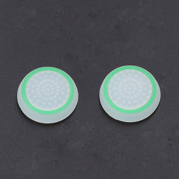 2 stk. Anti-Skid Game Controller Joystick Caps til PS4/PS3/Xbox (Hvid Grøn)