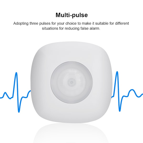 908.4MHz Z-vågsensor Hög känslighet 7yd diameter 360° Multipuls Tak PIR-sensor USPlug