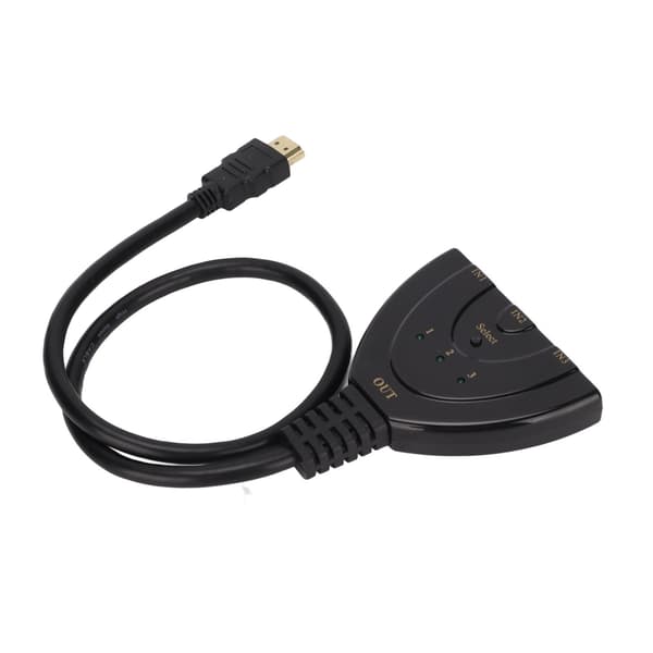 3x1 Switch Splitter Hög Upplösning HD 4K 1080P HD Multimedia Interface Switcher för PS3 Kabelbox