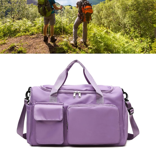 Herr High Top Sneakers Casual Andas Mångsidiga Funktionsskor för Utomhus Vandring Klättring Svart EU Storlek 42 Light Purple