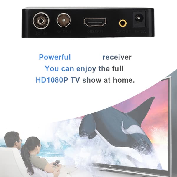 Mini HD K2 WiFi Terrestrial Receiver Digital TV Box Fjärrkontroll