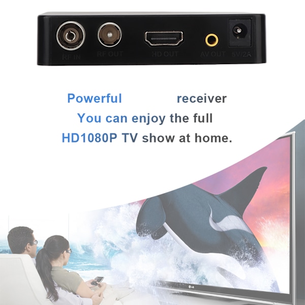 Mini HD K2 WiFi Terrestrial Receiver Digital TV Box Fjernkontroll