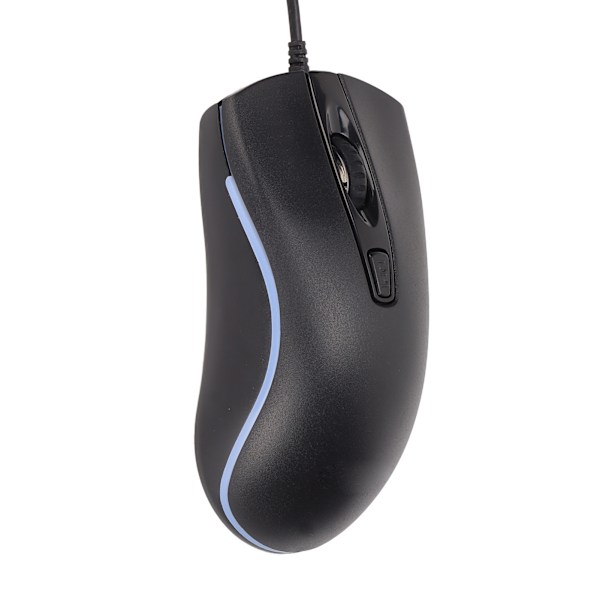 Spelmus RGB Ljuseffekt Ergonomisk Maximal 1600DPI Stabil Kontroll Plug and Play Trådbunden Mus