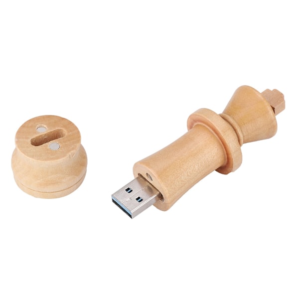 Træskakform Dataopbevaring USB 2.0 Flashdrev U Memory Disk Kompatibel USB1.1 (128 GB)