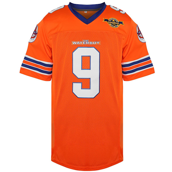 Boucher #9 The Waterboy Adam Sandler Movie Mud Dogs Bourbon Bowl Football Jersey SportsT-Shirt Fans Gifts for Men Women Youth，XL