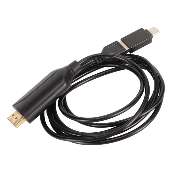 Videokortkabel HD 1080P 60fps HD Multimedia Interface till USB och typ C videoadapterkabel 4,9ft