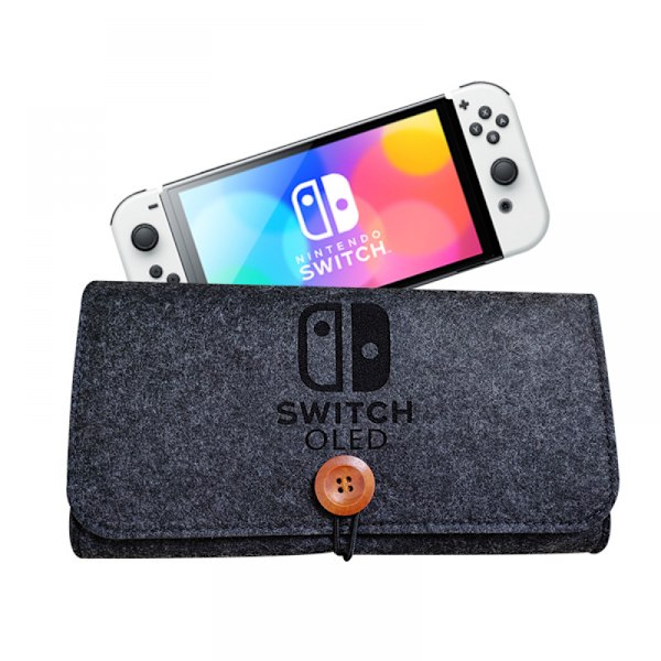 Bærbar reiseveske for Nintendo Switch Oled-modeller og Nintendo Switch, ultratynn filtveske med 5 spillkassettholdere
