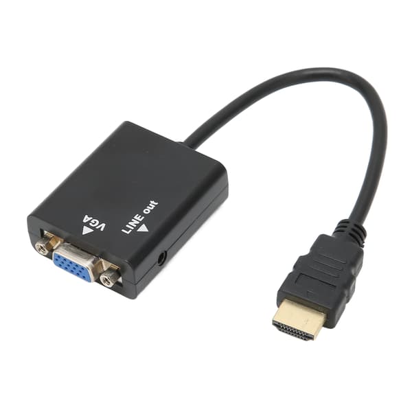 HD Multimedia Interface til VGA 1080P Full HD Anti-korrosjon Liten Kompakt HD Multimedia Interface til VGA Adapter