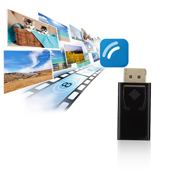 Mini bærbar computer DP til HDMI adapter konverter til pc bærbare computere computer tilbehør