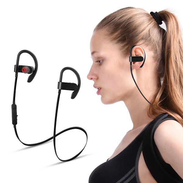 WT50 Trådløse Bluetooth-øretelefoner for øret, sportsvanntett stereolyd