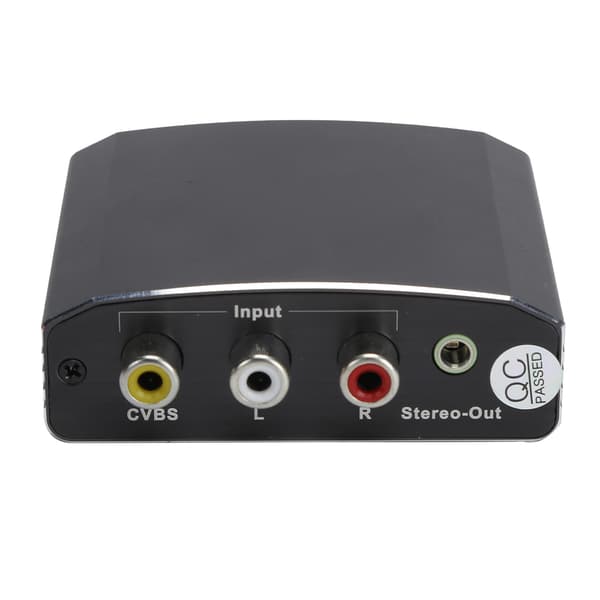 AV til High Definition Multimedia Interface Konverter Stereo Adapter T‑607B 100‑240VUS Stik