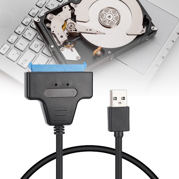 USB3.0 till SATA SSD-kabel Dataöverföringsanslutningskabel för Solid State-hårddisk CD