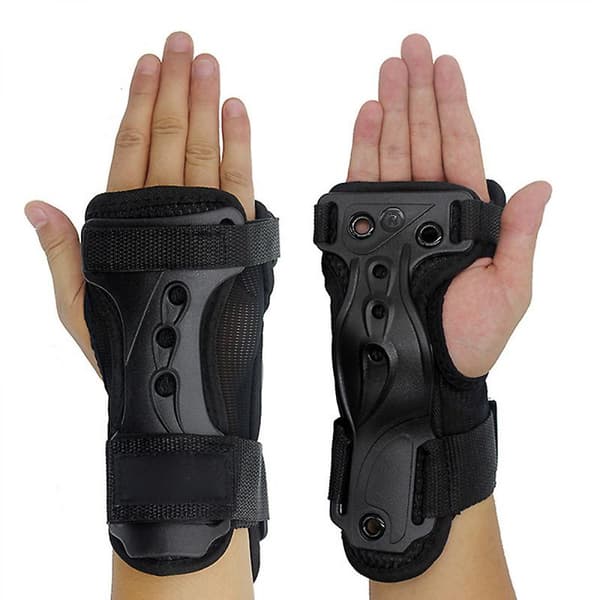 1 par justerbara handledsskydd stöd skidskyddsutrustning handskar(M)