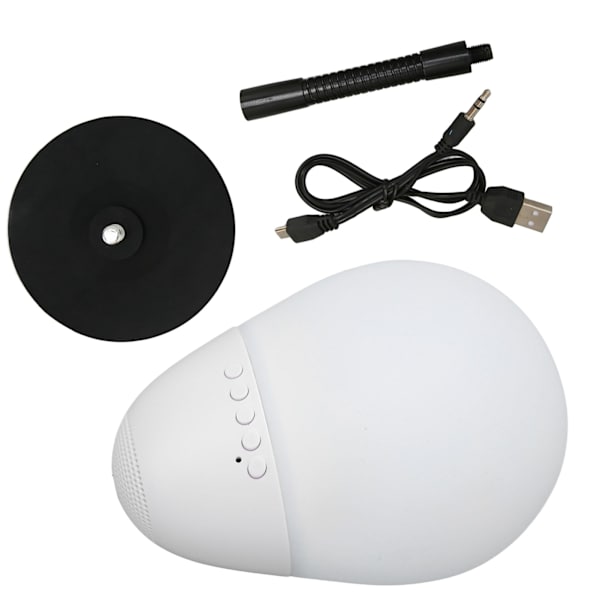 LED Bluetooth-højttaler 5W støjreduktion sugekop base stand højttaler til hjemmekontor