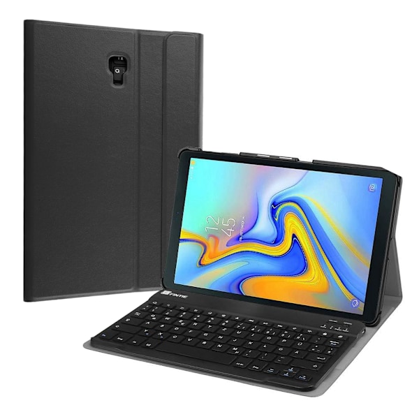 BT tangentbord skyddande fodral med smart sleep tangentbord för Samsung Galaxy Tab A2 10.5 svart