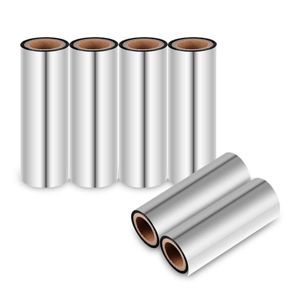 6 ruller med 110 mm x 280 m termotransfer voksbånd sort blæk til stregkodeudskrivning