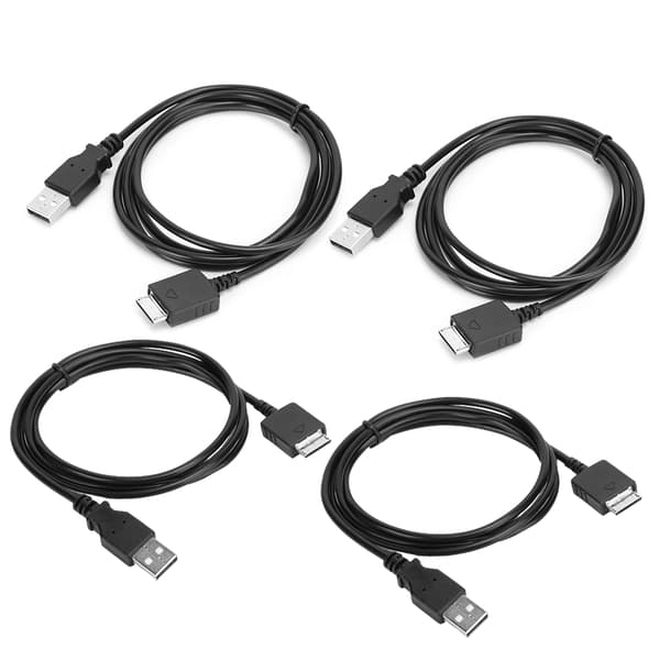 4 stk. PVC Mp3 datakabel Profesjonell dataoverføring ladekabel for SONY Walkman
