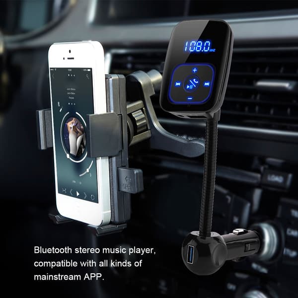 Bil Bluetooth FM-sändare Bil Dubbel USB-sändare MP3 CVC Bluetooth3.0 Stereo