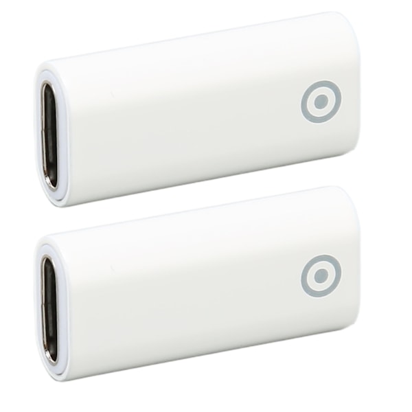 2 st laddningsadapter, liten kompakt stylus laddningsadapter ersättning för IOS Pencil typ C till för Lightning