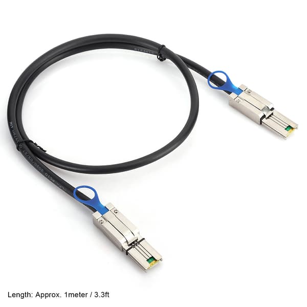 Serverkabeladapterkabel Mini SAS 26P SFF8088 till SFF8088 26P 1 meter höghastighetsdatalagring (1 meter)