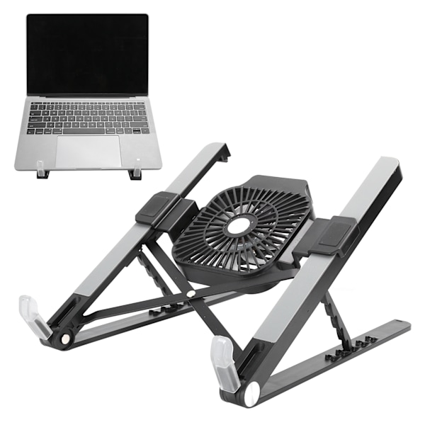 Foldbar bærbar computerstand Foldbar Protable Notebook Computer Support Holder med køleventilator