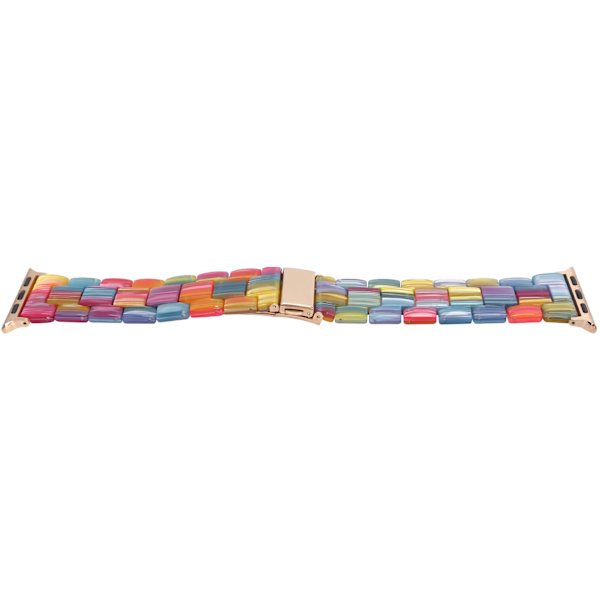Resin Watch Strap för IOS Watch Färgglad Mode Lätt Armband Ersättning DelFör 38mm/40mm