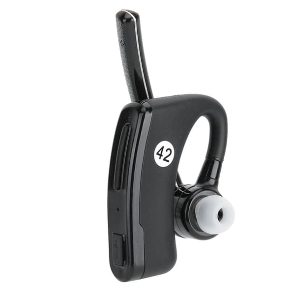 K-Shape Structure Single Bluetooth Wireless Ear Hook Walkie Talkie Headset Two Way Radio Headse