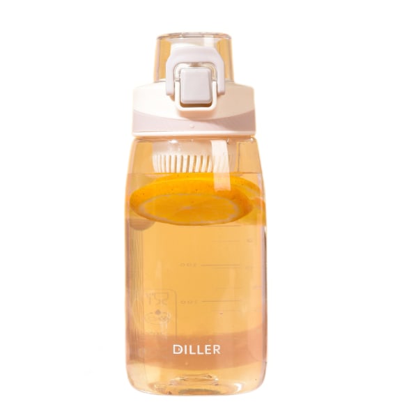 Sommersport direkte drikkevandsplastikflaske 550 ml-hvid (ny)
