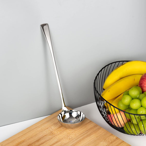 Punch Ladle Suppesauce Ladle 18/10 Rustfrit Stål Heavy Duty Køkken Madlavning Serveringsske 11-tommer, 2,7-ounce