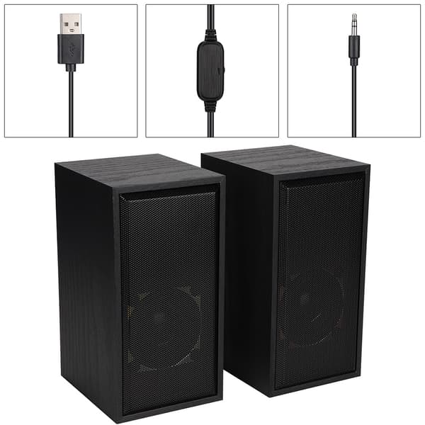 Stereo Multimedia Søjle Jern Net USB Desktop Bærbar PC Computer Kablet Højttaler