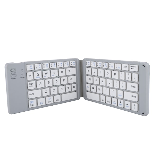 Bärbar F68 universell hopfällbar Bluetooth trådlöst tangentbord för iOS för Android för Windows Grå