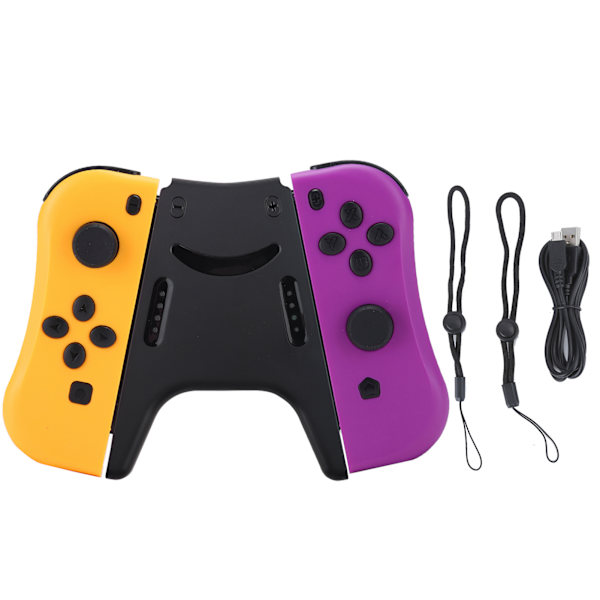 For Joycon Spillkonsoll Trådløs Bluetooth Gamepad Høyre Venstre(oransje fiolett )