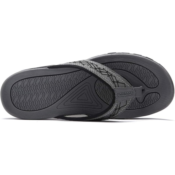 Herr Sport Flip Flops Komfort Casual Thong Sandaler Utomhus Grey 45