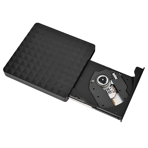 USB3.0 Rhombus Extern DVD-spelare Optisk enhet CD-skrivare för bärbar dator Stationär Universa