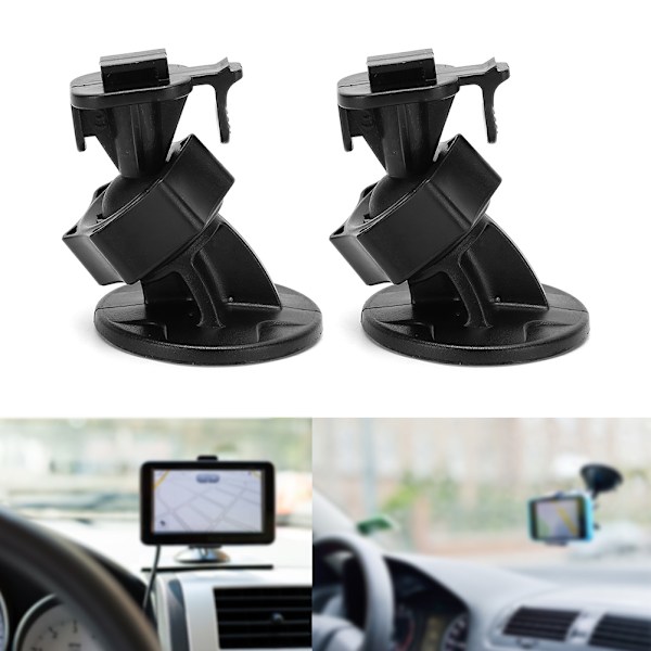 2 stk Dashbordkamerafeste Brakett 360 Graders Justerbar Dashbord Sugekopp Auto Opptaker StativEnkel Spenne med Klemmeposisjon