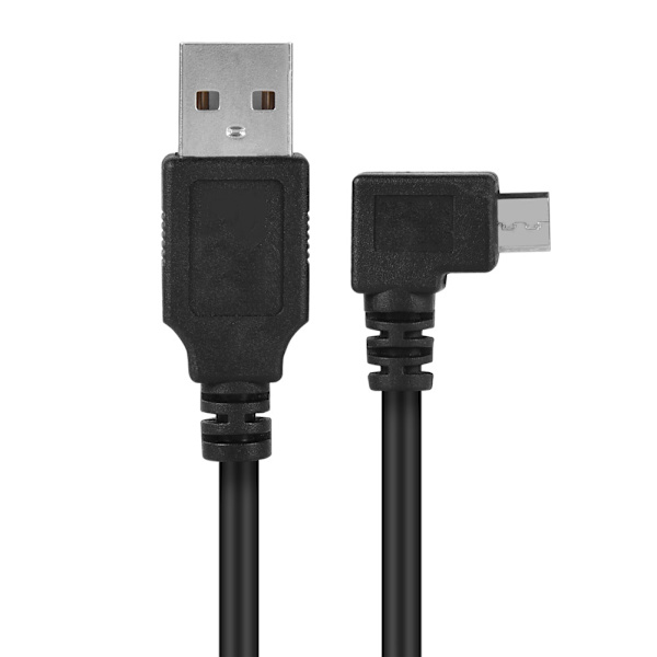 CableDeconn 90 graders Mico USB hane till USB 2.0 typ A hane kabel höger vinklad 3M / 9.8ft