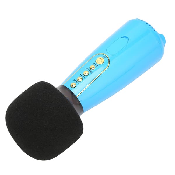 L868 Bluetooth-mikrofon håndholdt mikrofon med LED-lys til hjemmefest bilinterview taleBlå