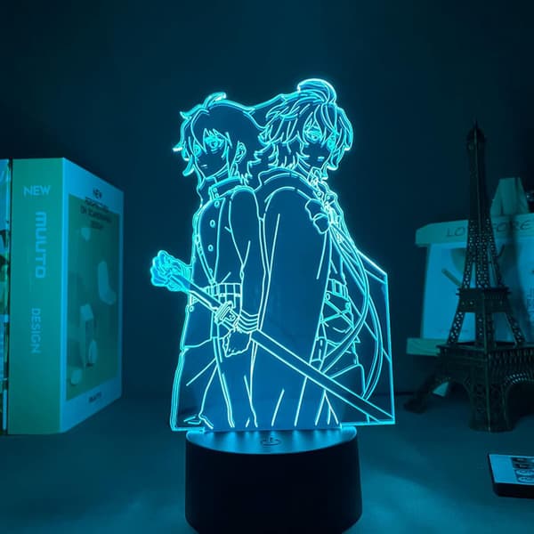 Lys LED Anime Code Geass 3D nattlys LED Kreativ soveromsdekorasjon Lys Barneromdekorasjon