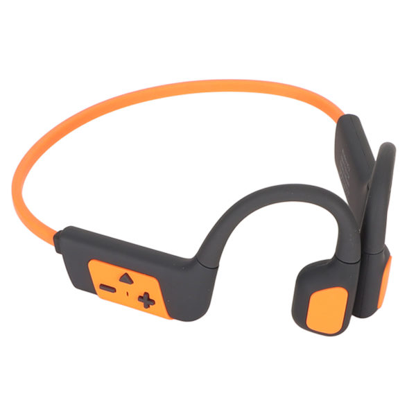 Open Ear Headset 32GB Bone Conduction Svømning Dykning Sport Hovedtelefoner IPX8 Vandtæt Trådløs Bluetooth Øretelefon Orange
