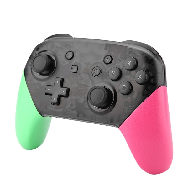 Trådløs Bluetooth Gamepad Controller Joy Con Håndtak Joypad For Nintendo Switch Pro(Grønn+Rosa)