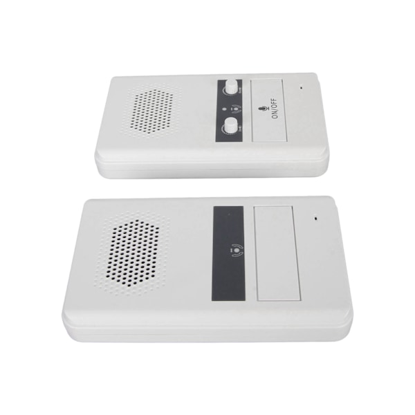 Dual Way Counter Intercom Premium Højttaler Følsom Mikrofon 3W Strøm Vindue Intercom System til Bank  100‑240V Hvid