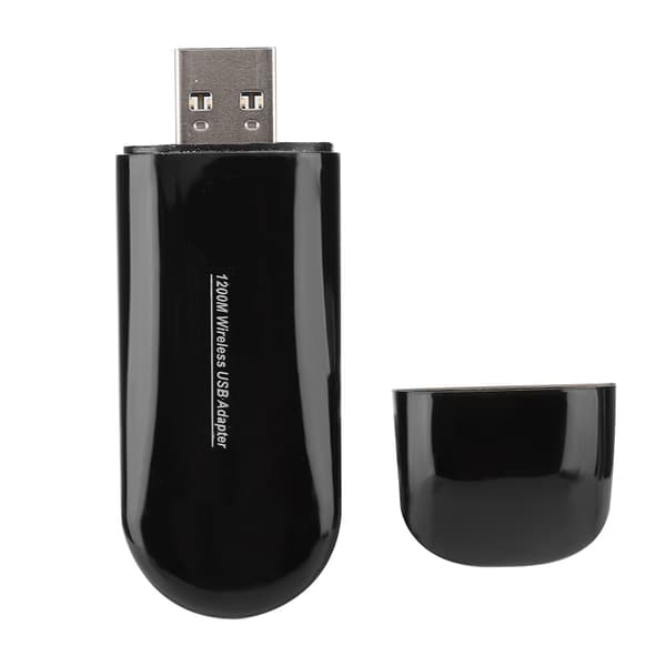 1200M Dual Band AC Langaton Wifi Bluetooth-sovitin WiFi-verkko USB-sovitinkortti