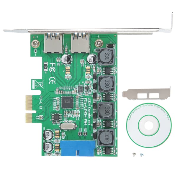 Desktop-computer PCI-E til USB 3.0+19pin 4 strømforsyningstilstande udvidelsesadapter stigerkort