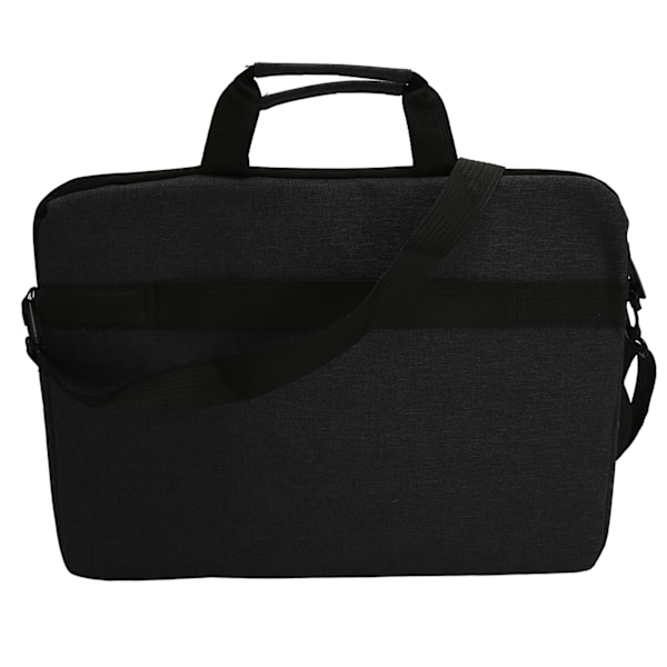 15,6 tommers bærbar PC-veske vanntett polyester bærbar PC-veske bærbar beskyttelsesveske for reise forretningsreise svart
