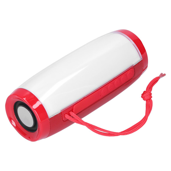 Bärbar LED Bluetooth-högtalare utomhus färgglad ljus trådlös högtalare för minneskortRöd
