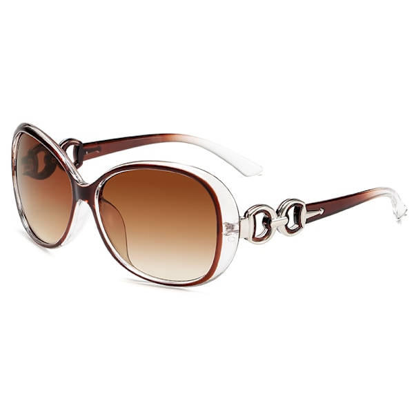 Solglasögon Dam Polariserad Trendig Oversize Solglasögon Mode Dam Shades 100% UV400 Skydd S85 Copper molded Tea