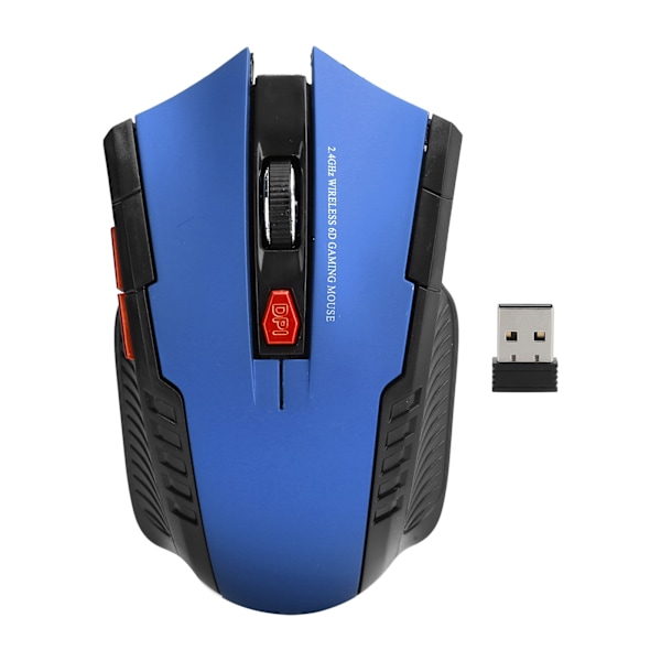 Wireless Mouse 2.4G 3 Levels Adjustable Optical Computer External Device with USB ReceiverBlue