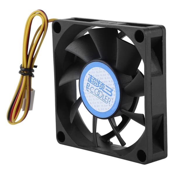 7cm 22CFM Kraftig Vind Computer Case Fan 2500RPM Hurtig Varmeafledning PC Køleventilator