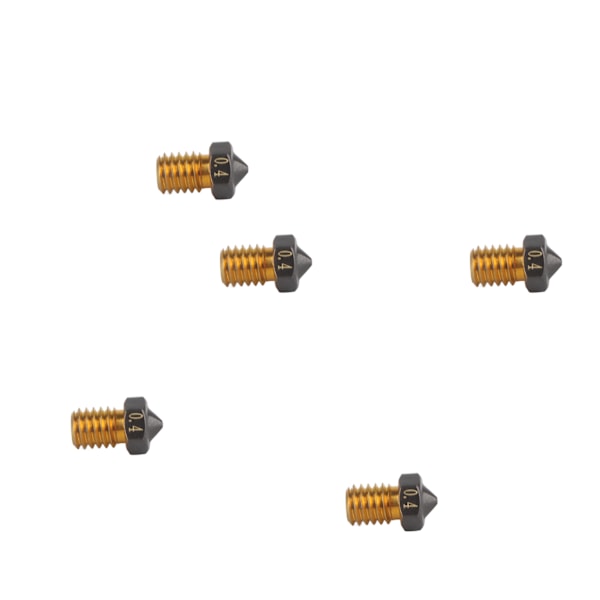 5 stk 3D-skriver ekstruderdyse for Ender 3D V6 3D-skrivere messing ekstrudertips